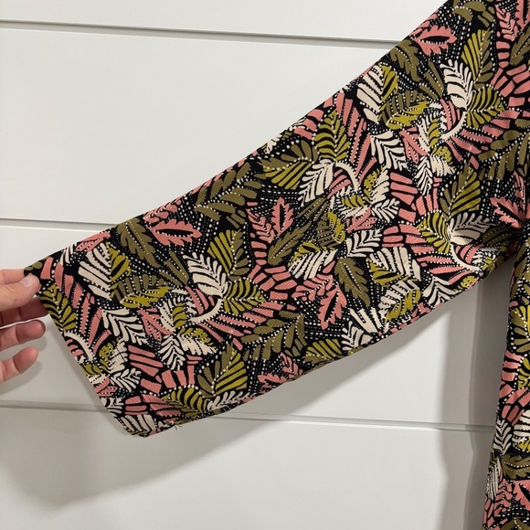 Part Two Copenhagen botanical print 3/4 sleeve blouse flowy size EU40 - Picture 3 of 16